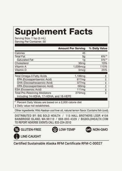 Dutch Harbor Omega® Maintain Liquid by Big Bold Health