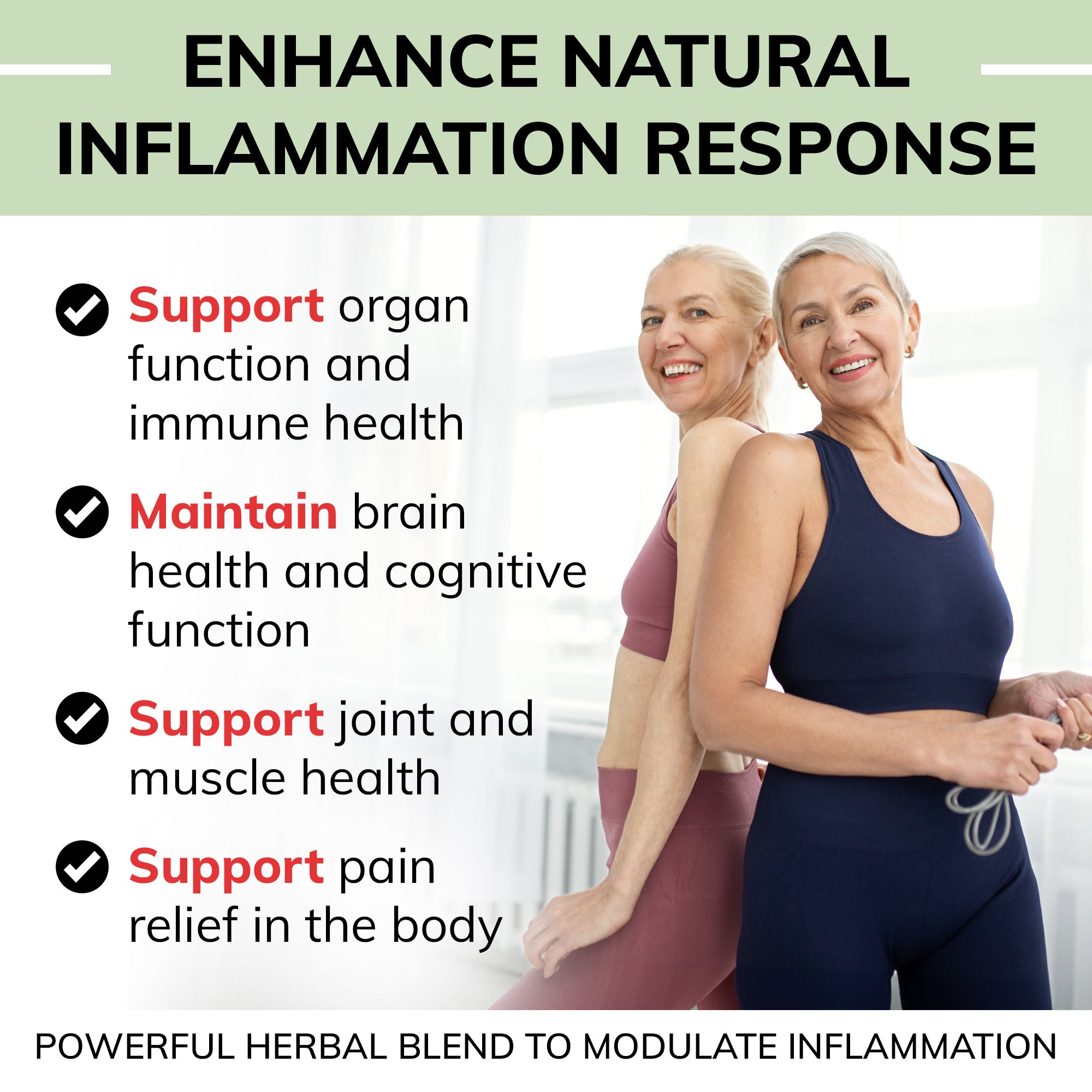 USDA organic inflammation formula for joint pain relief