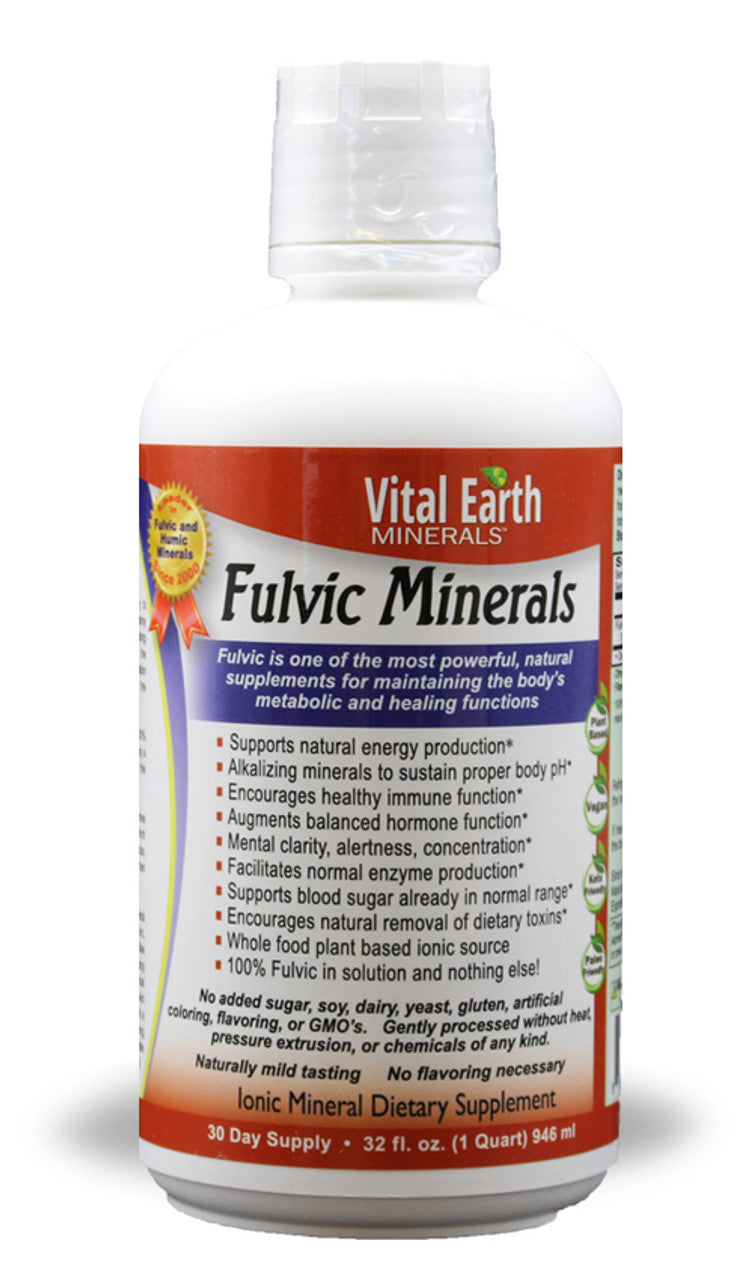 Fulvic Minerals Liquid, 32 Oz.