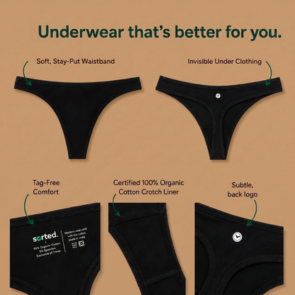Organic Cotton Thong
