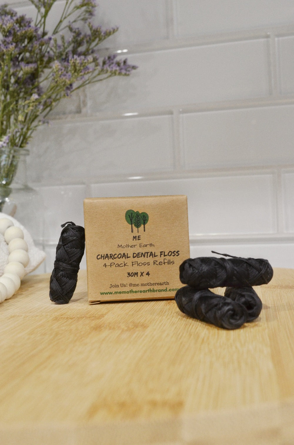 REFILL ONLY- Biodegradable Bamboo Charcoal Dental Floss
