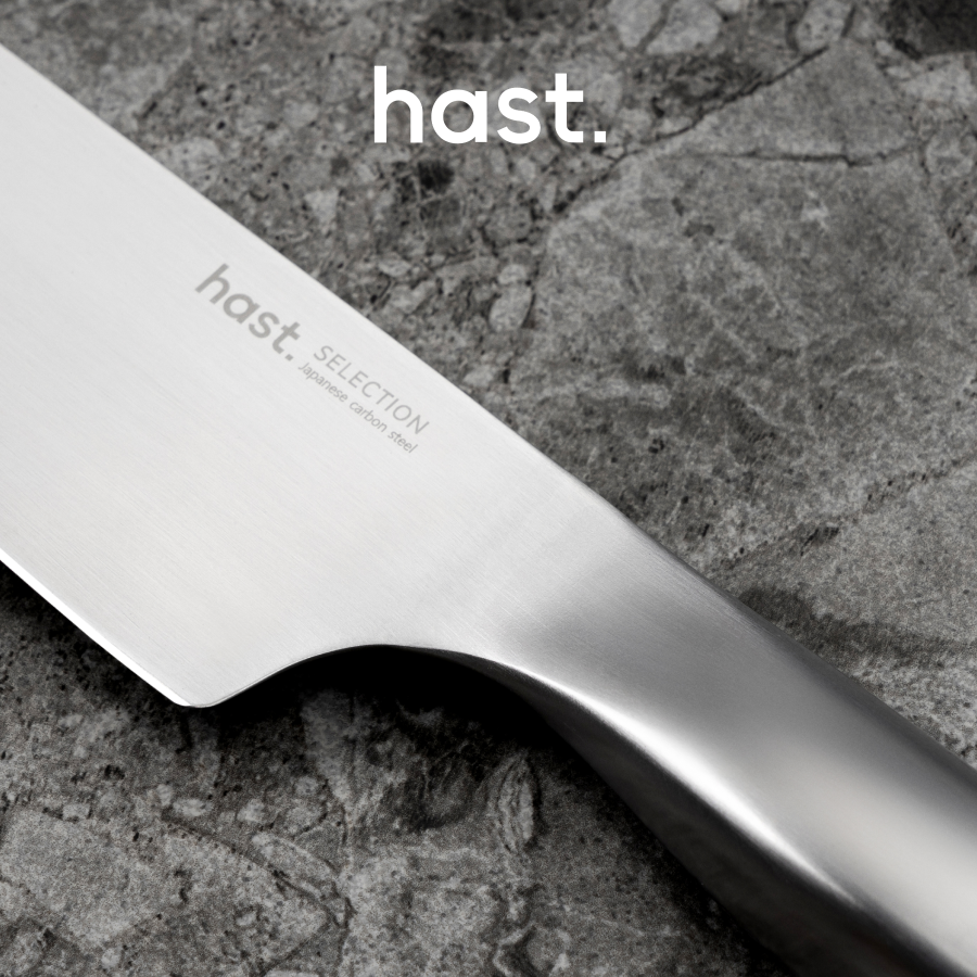 Hast Selection Series 8-inch Chef Knife, Japanese Carbon Steel by Hast