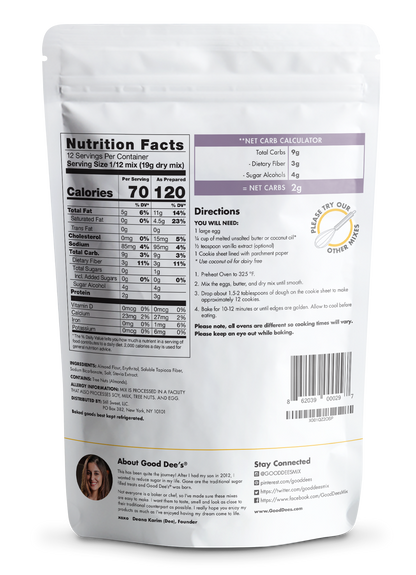 It’s back-Sugar Free Keto Cookie Mix - Gluten Free and No Added Sugar by Good Dee's