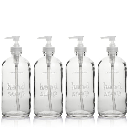 Hand Soap Empty Glass Bottle, 16oz by Common Good