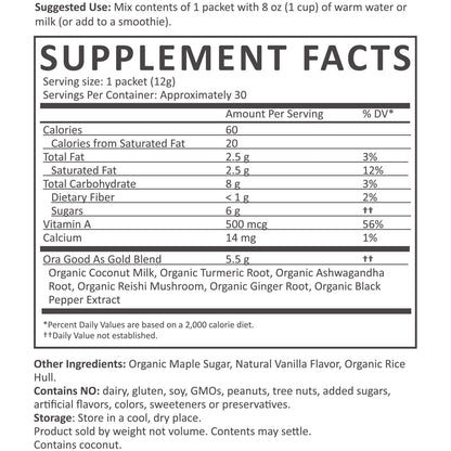 Organic Golden Milk Powder