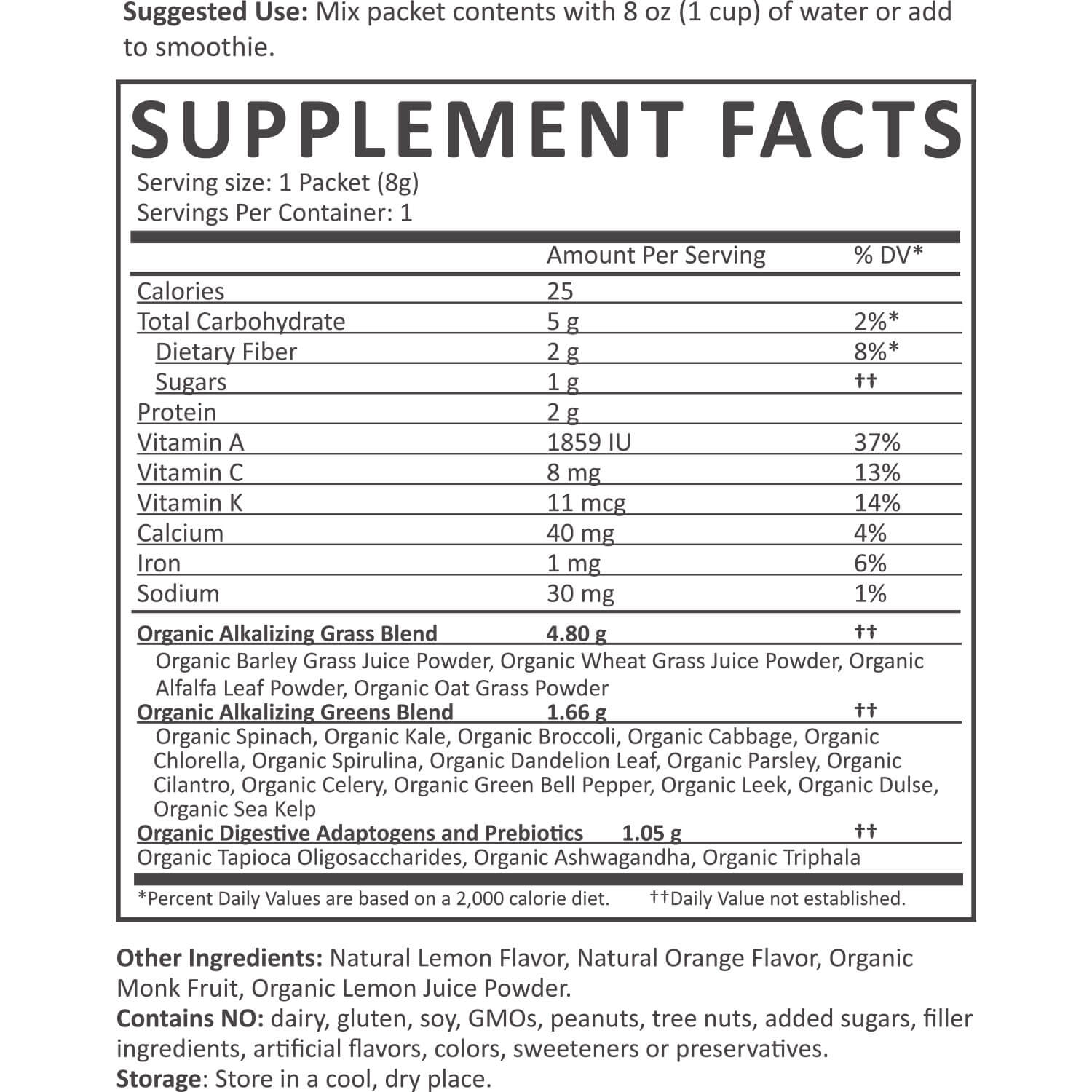 Organic Greens Powder