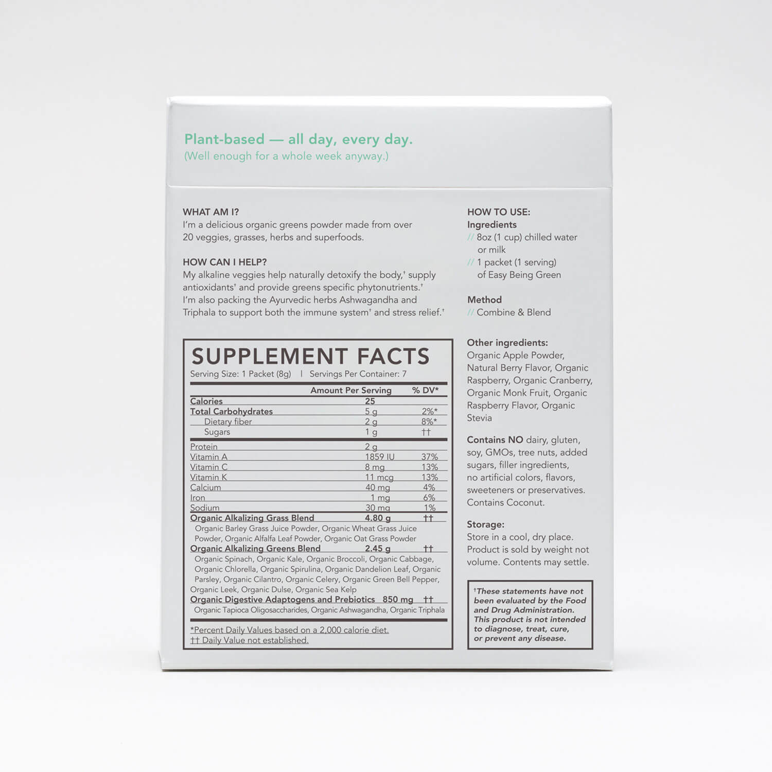 Organic Greens Powder