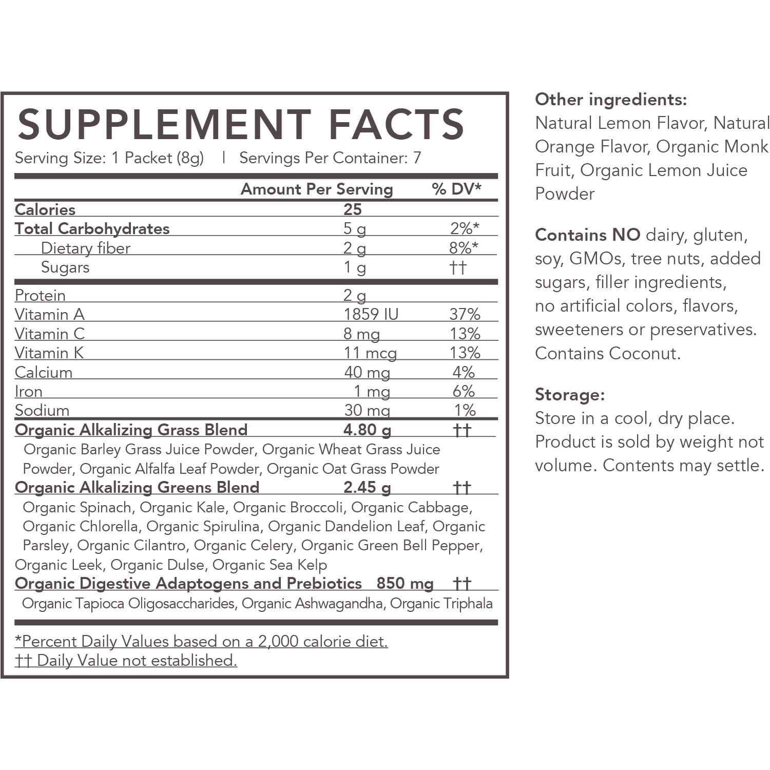Organic Greens Powder