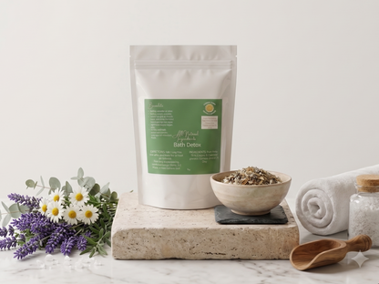 Bentonite Clay Detox Bath Blend: Natural Epsom Salt Soak (4 Pound Bag)