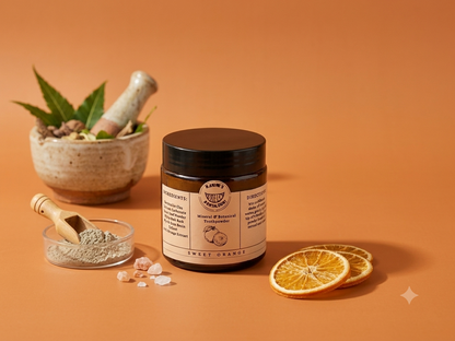 Sweet Orange Tooth Powder: Natural Herbal Toothpaste Alternative, Rebuild Enamel, Kids Natural Toothpaste Alternative