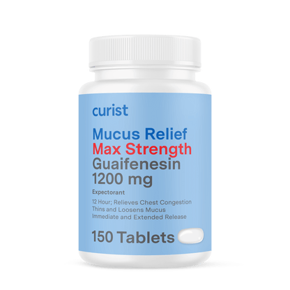 Mucus Relief Max Strength (guaifenesin 1200 mg), 150 ct by Curist