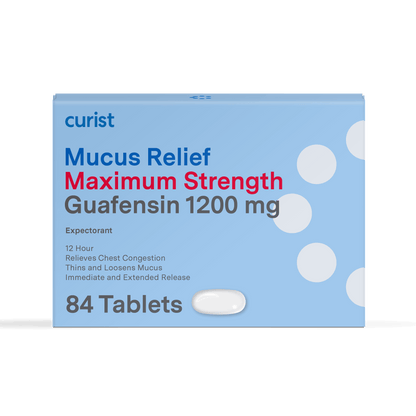 Mucus Relief Max Strength (guaifenesin 1200 mg), 84 ct by Curist