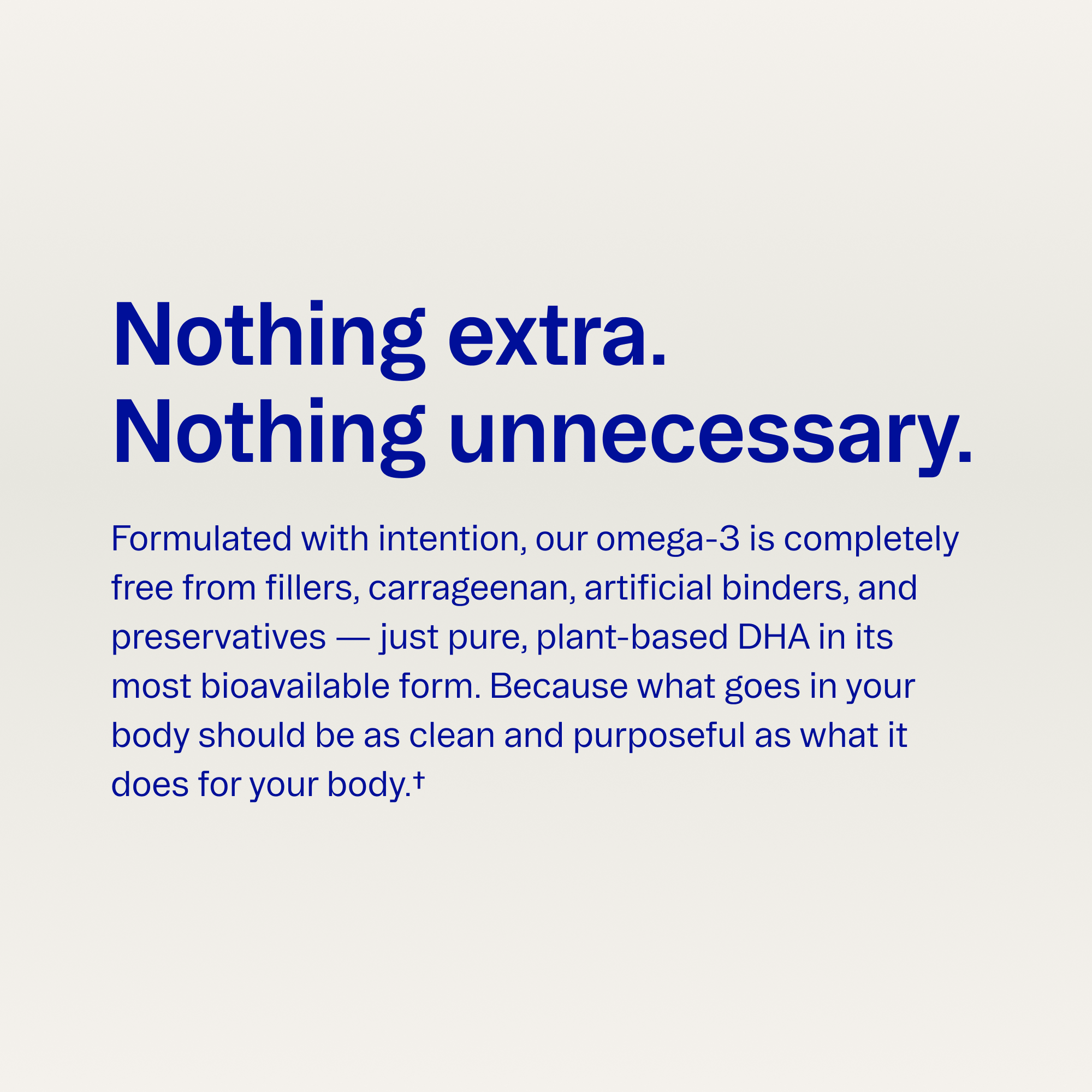 Plant-based DHA Omega-3