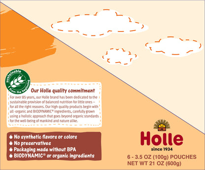 Holle Baby Food Pouches - Organic Fruit Puree - Banana Llama by Holle USA