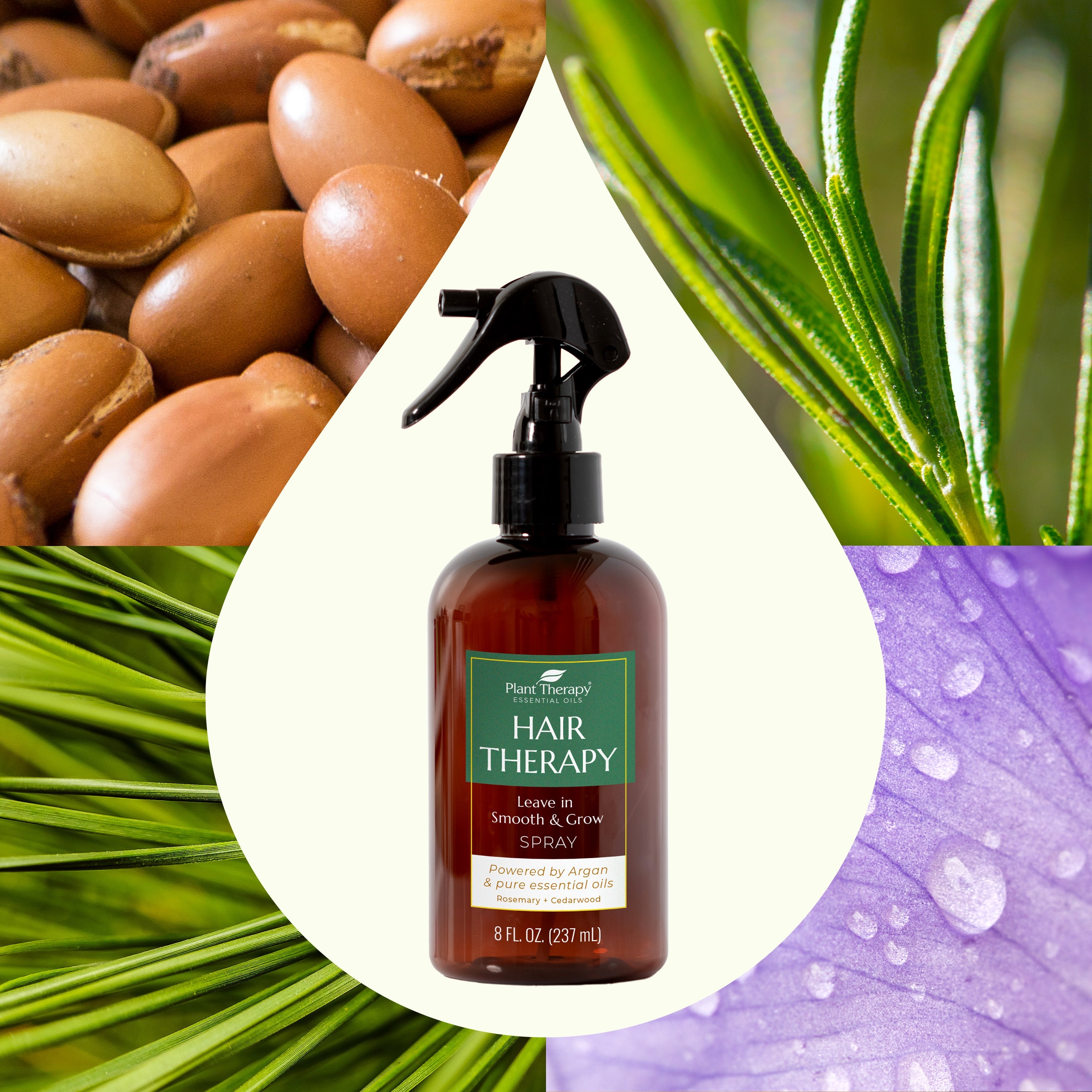 Hair Therapy Leave In Smooth & Grow Spray by Plant Therapy