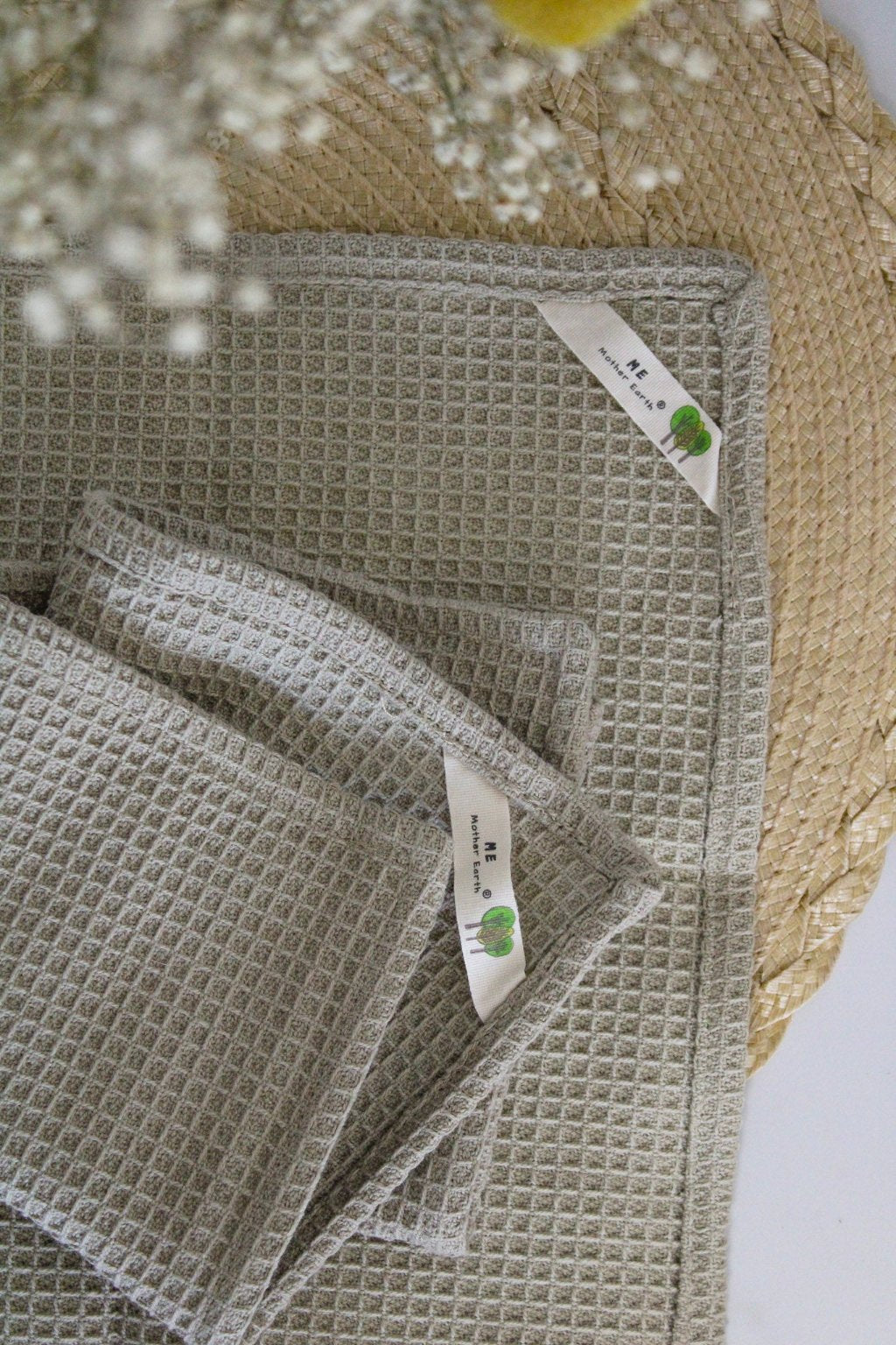 Cotton Waffle Hand Towel 2pk