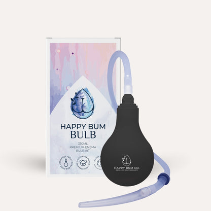 Happy Bum Bulb - Enema Bulb Implant Kit BLACK