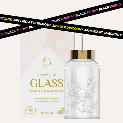 Happy Bum Glass Enema Kit (New Design)