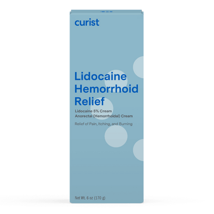 Hemorrhoid Cream with Lidocaine 5%, 6 oz by Curist