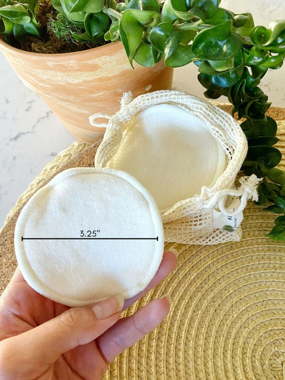 Bamboo Storage Box + Hemp Cotton Rounds Set