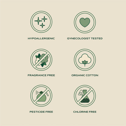 Organic Day Pad 3 Pack by Hempress Hygienics