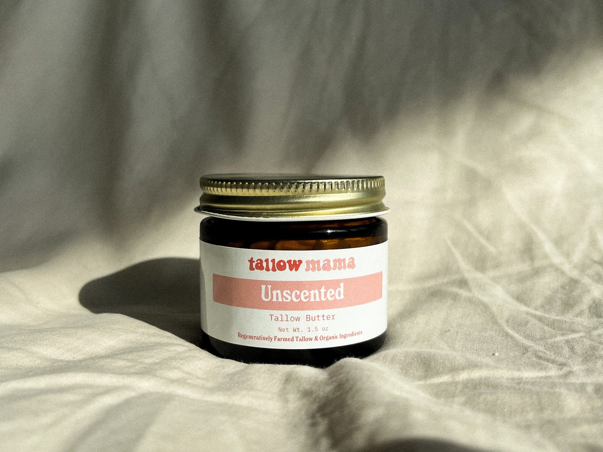 Unscented Tallow Butter - Natural Face & Body Moisturizer for Sensitive Skin