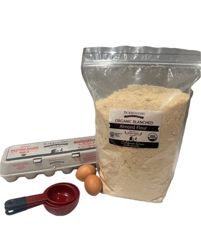 Organic Blanched Almond Flour by Burroughs Family Farms