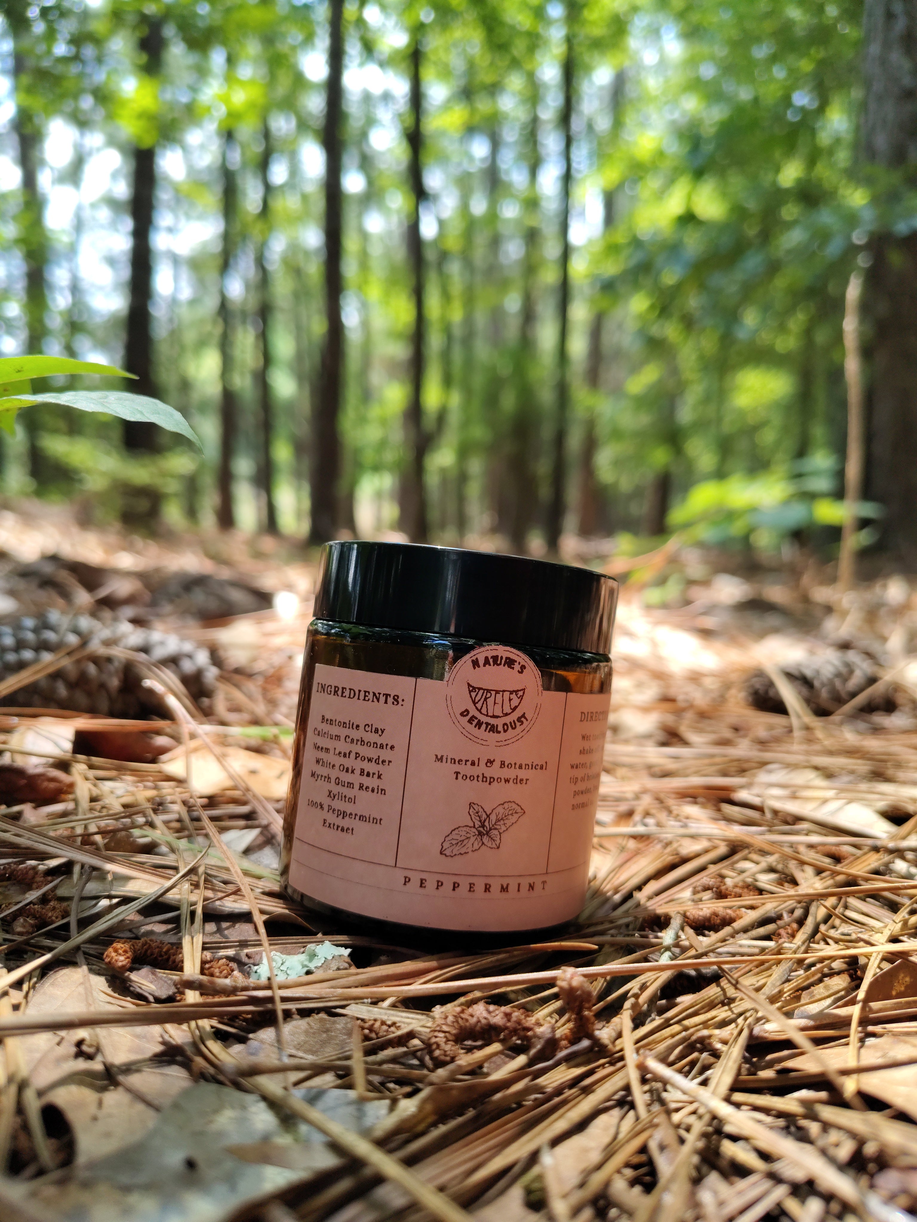 Peppermint Remineralizing Tooth Powder: Natural Herbal Oral Care