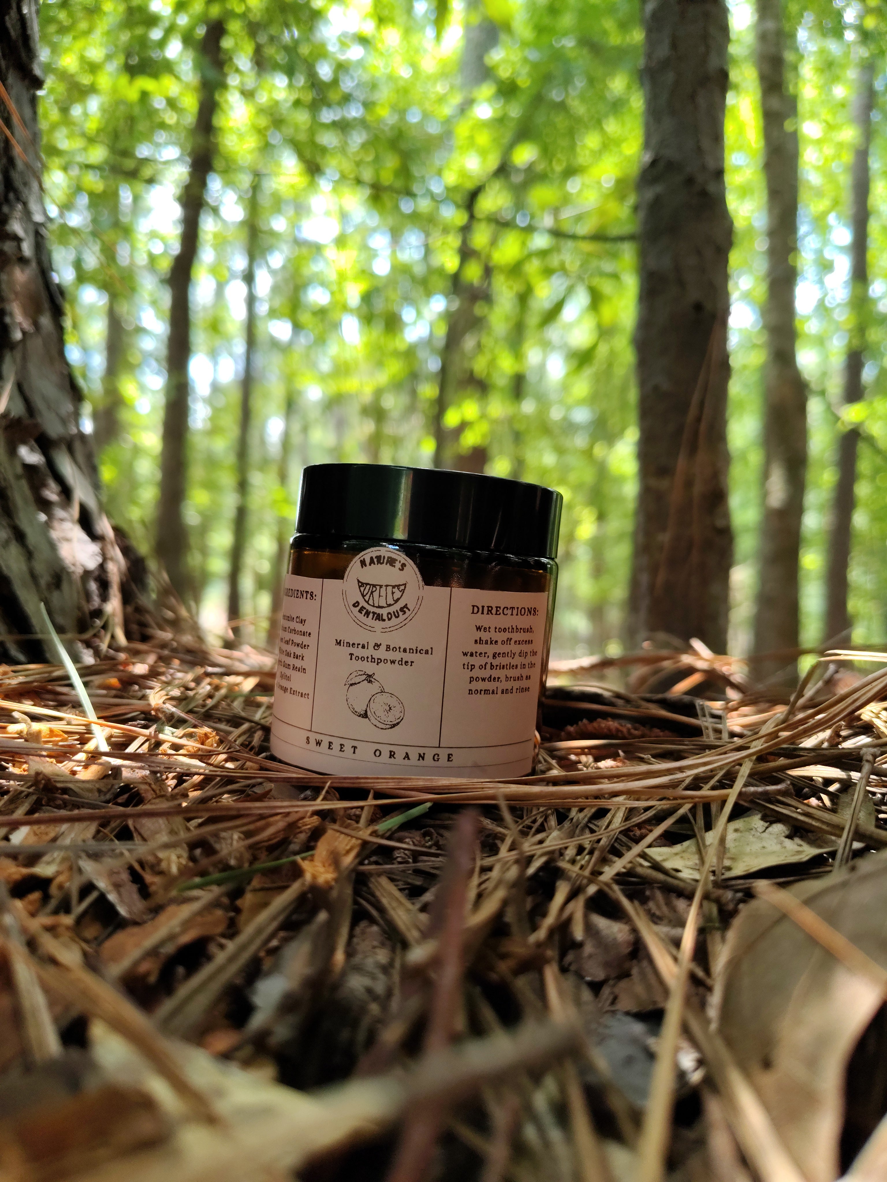 Sweet Orange Tooth Powder: Natural Herbal Toothpaste Alternative, Rebuild Enamel, Kids Natural Toothpaste Alternative