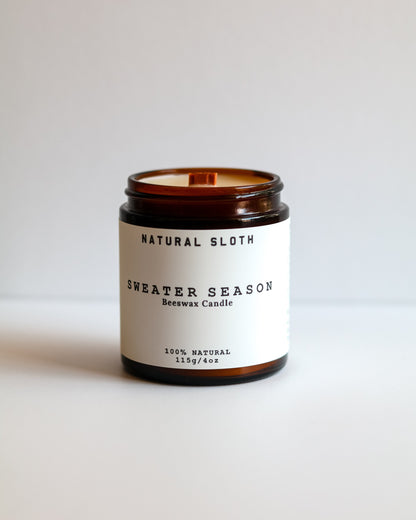Sweater Season Beeswax Candle