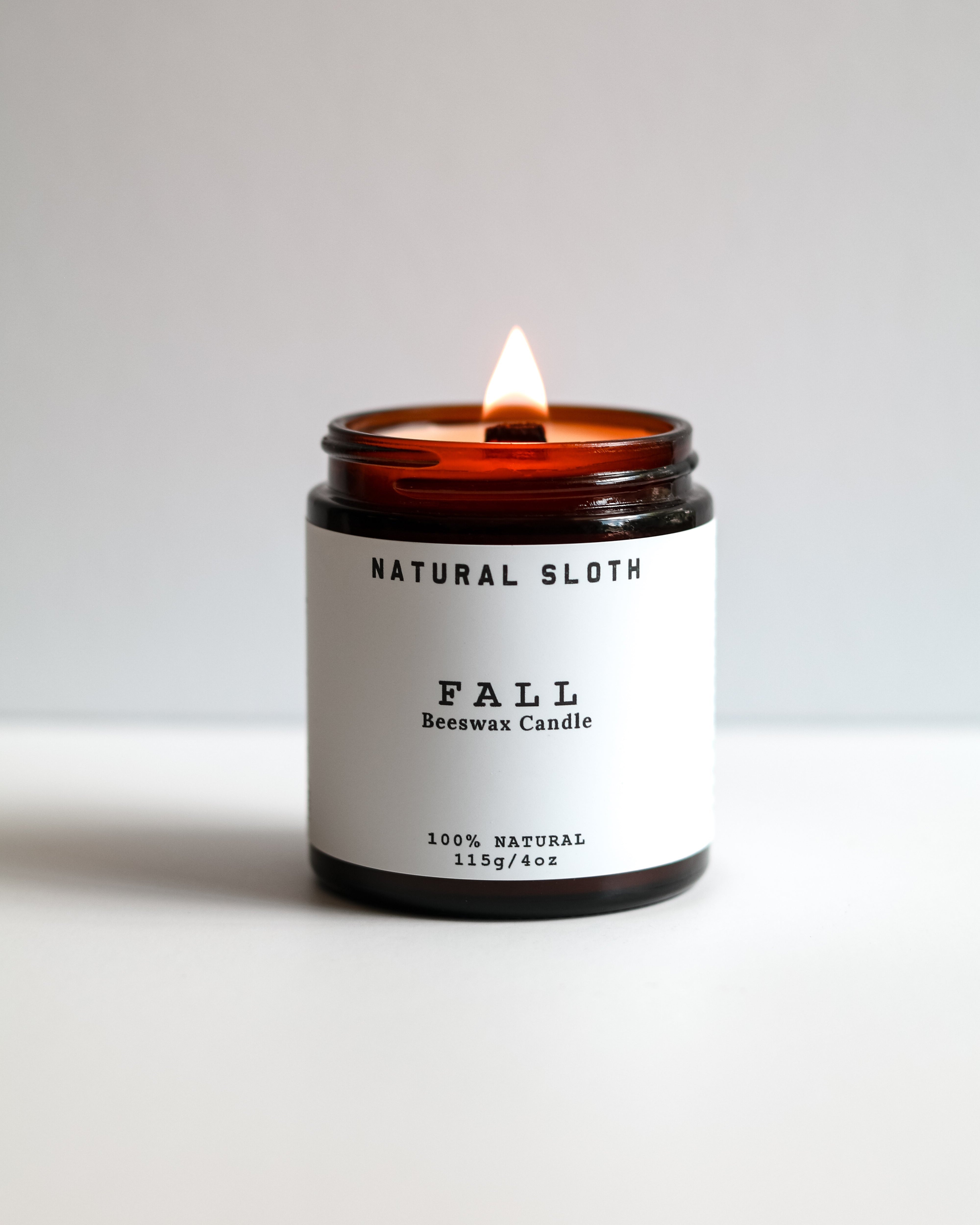 Fall Beeswax Candle