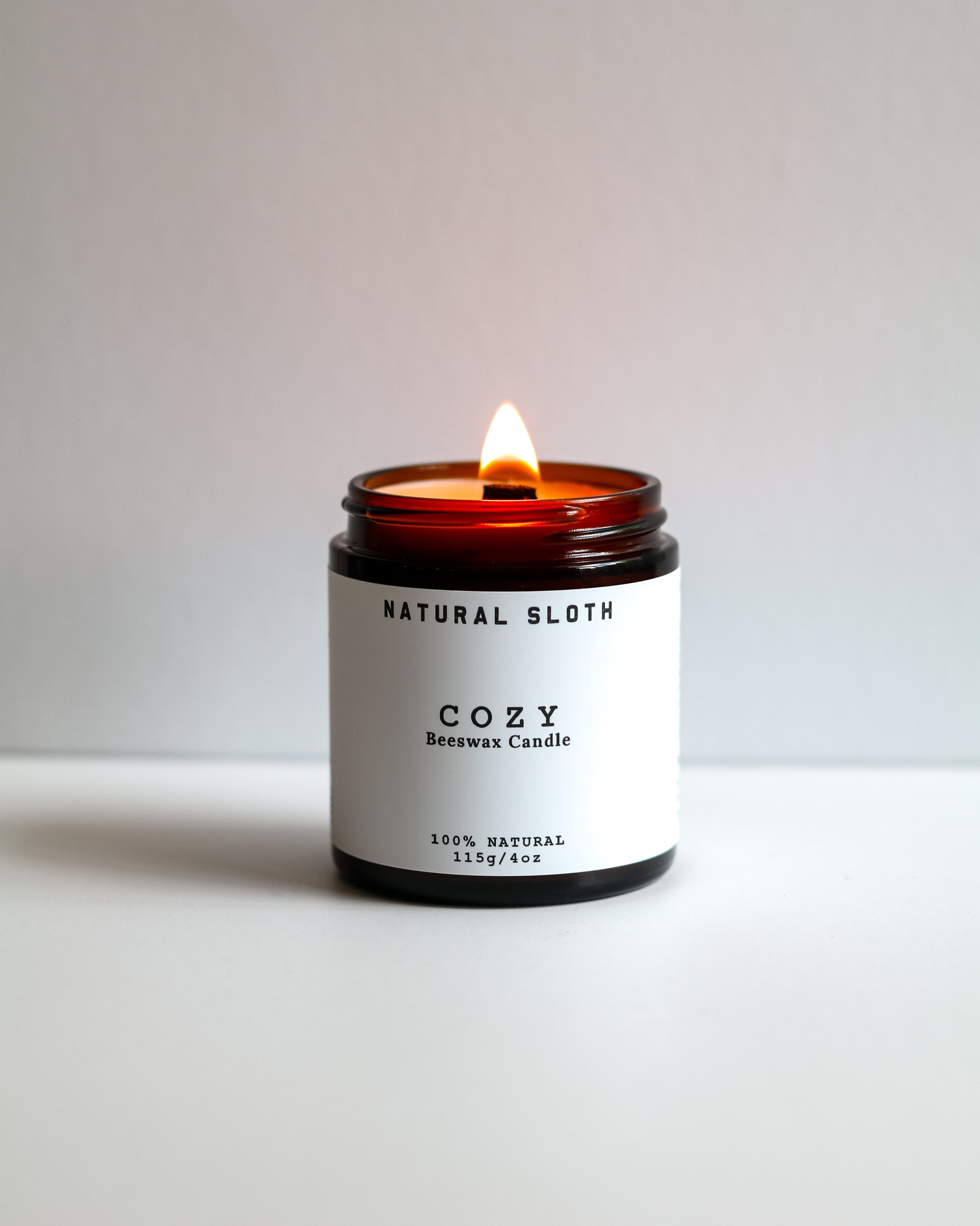 Cozy Beeswax Candle