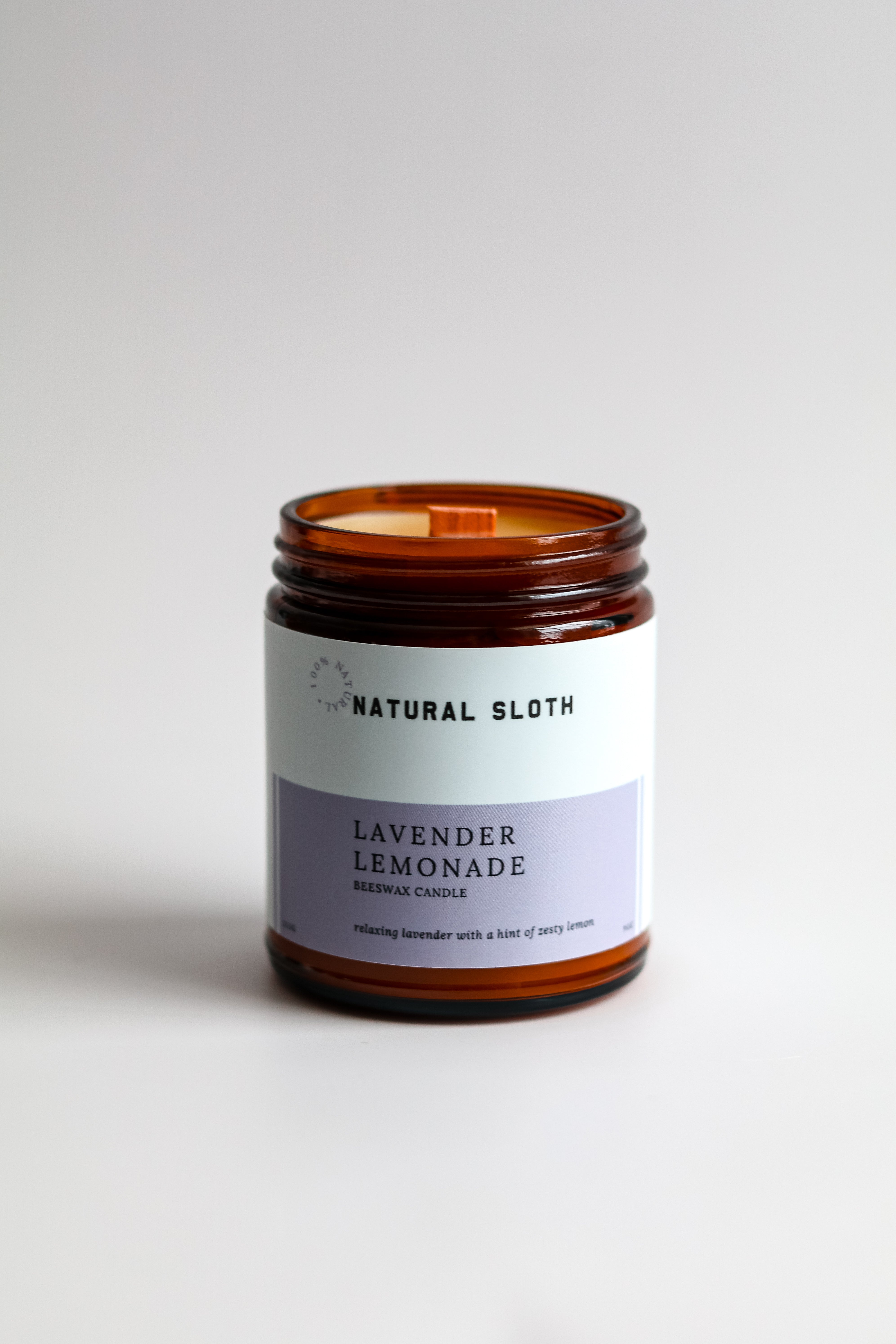 Lavender Lemonade Beeswax Candle