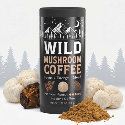 WILD Mushroom Coffee (Medium Roast) - Instant Coffee