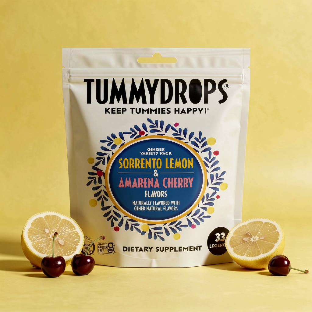 Italian Ginger & Peppermint Pack Tummydrops | Organic Lozenges 33ct Ba ...