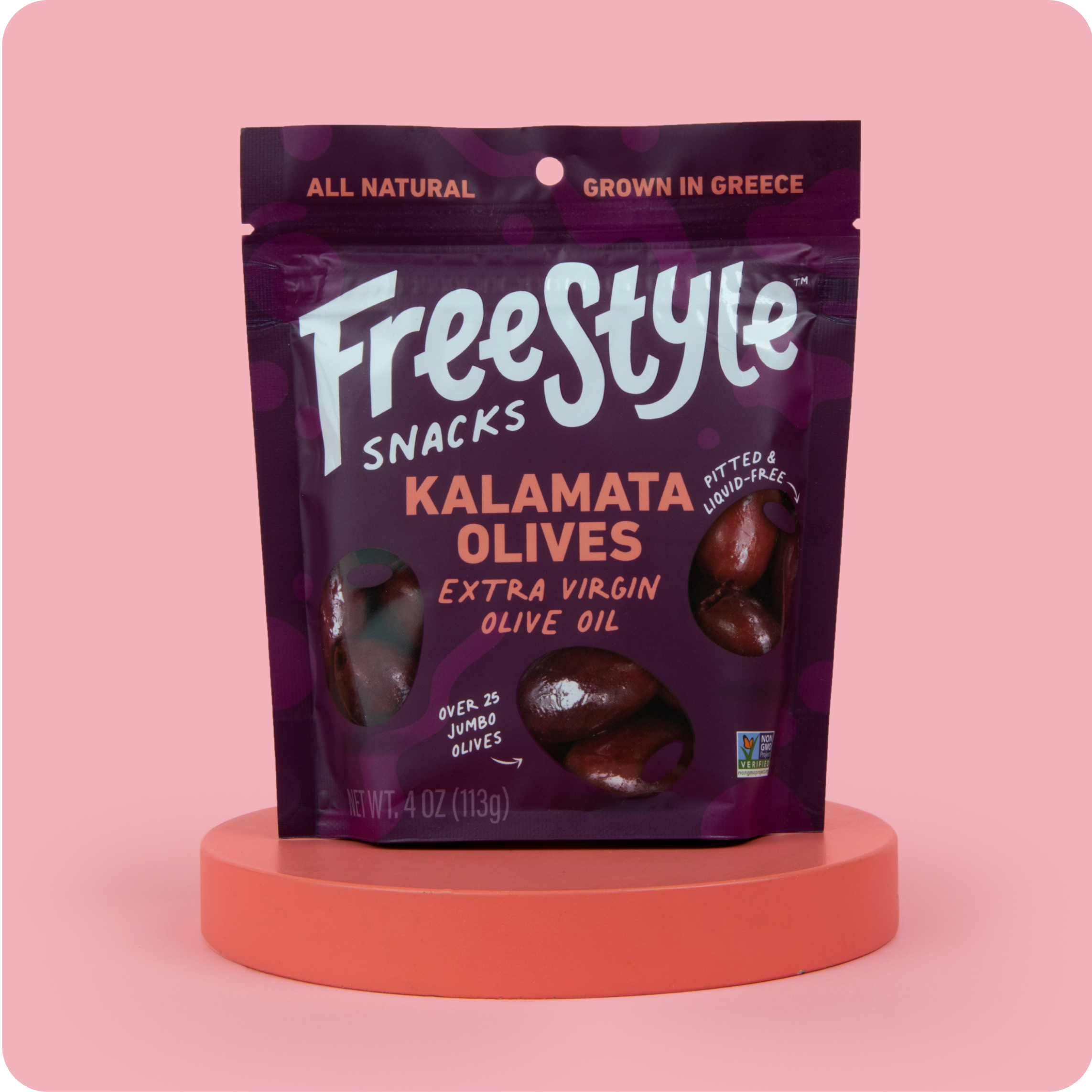 Kalamata Olives - Extra Virgin Olive Oil by Freestyle Snacks