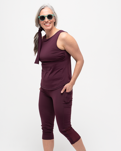 Go Deep Sun & Swim Tank with Built-in Bra - Reflection