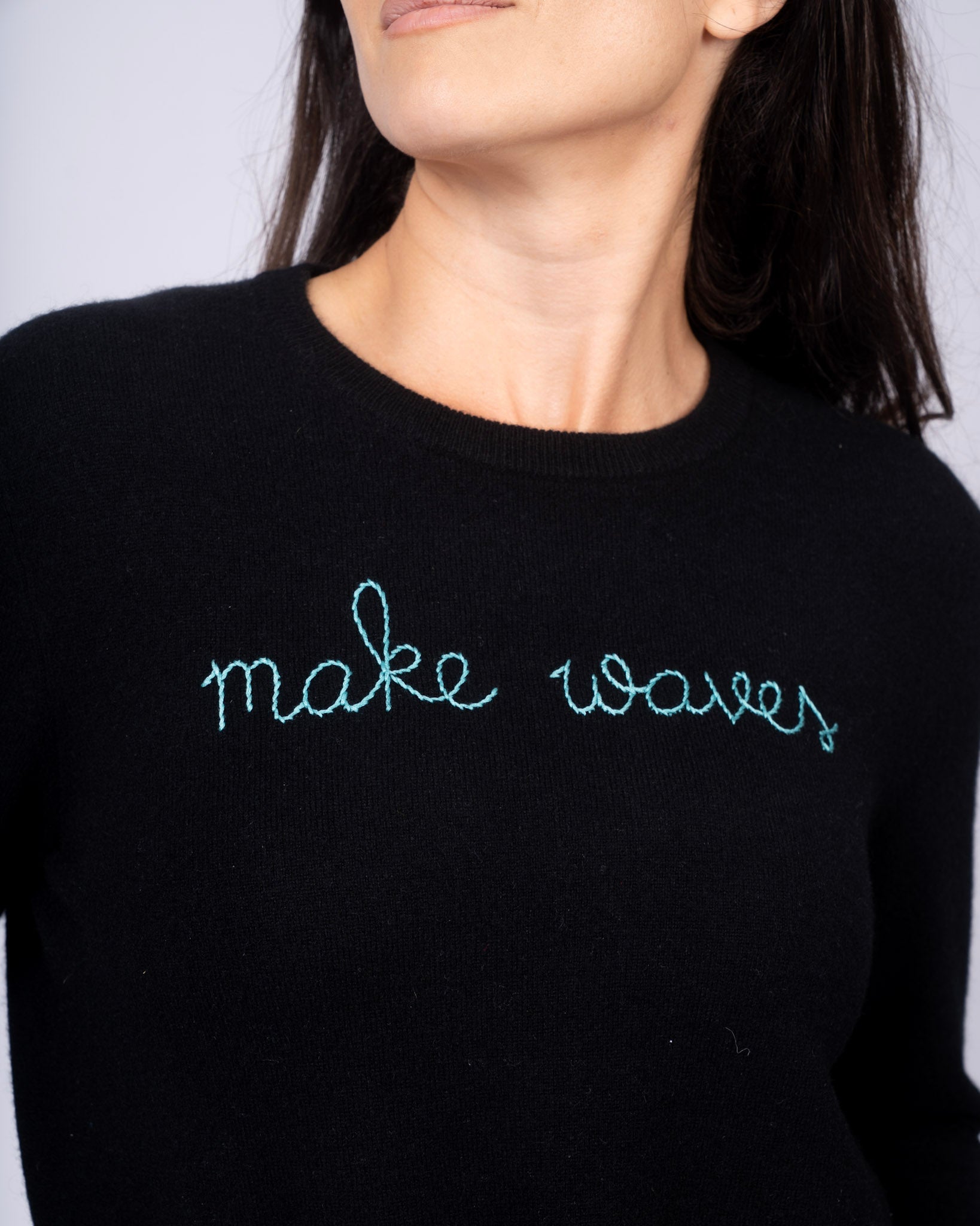 Make Waves Cashmere Sweater