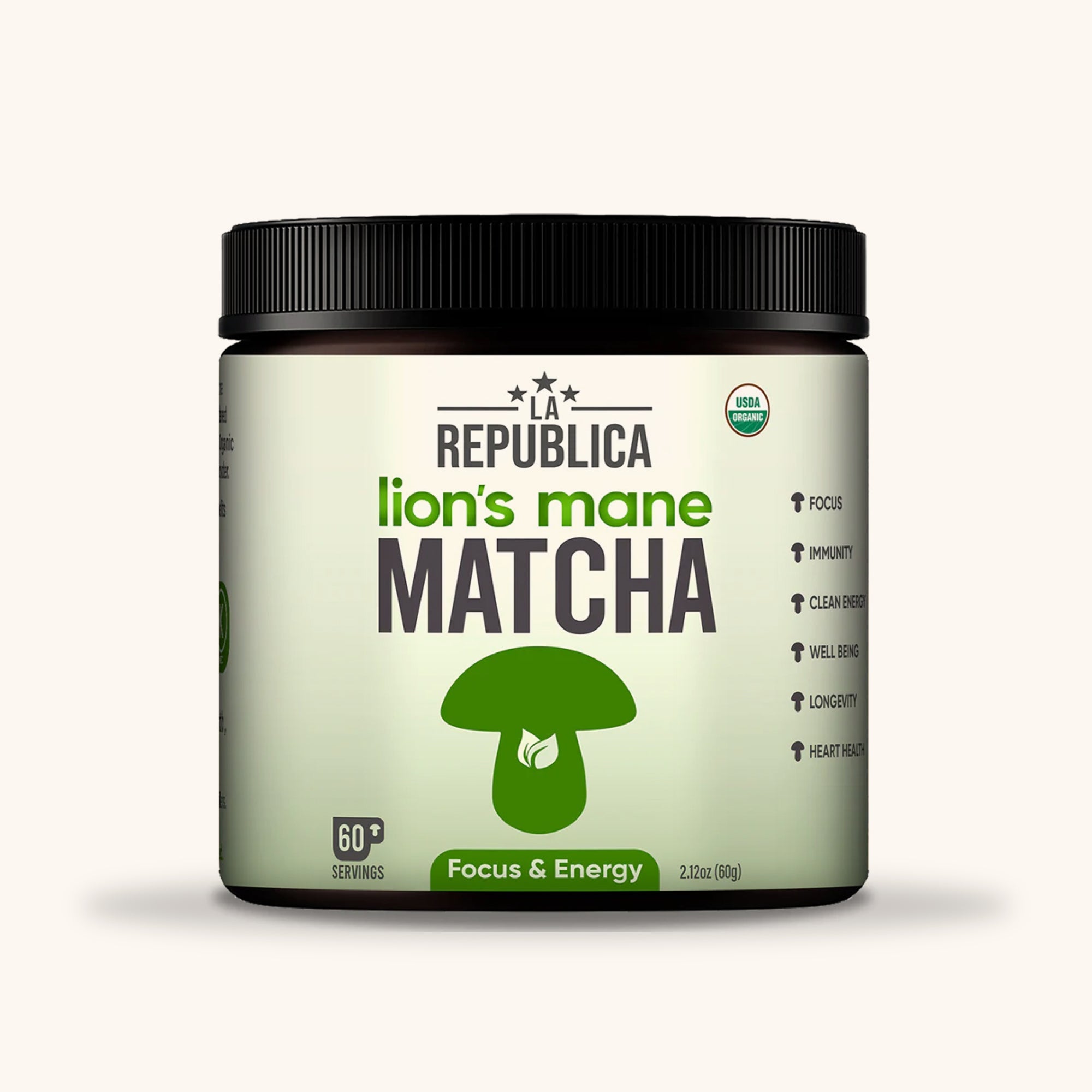 Matcha Green Tea with Lion's Mane by La Republica Superfoods