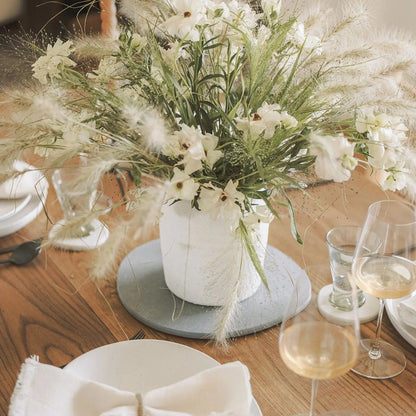 Stone Saucer - 2 Large by Dorai Home | Quick-Drying Home Essentials