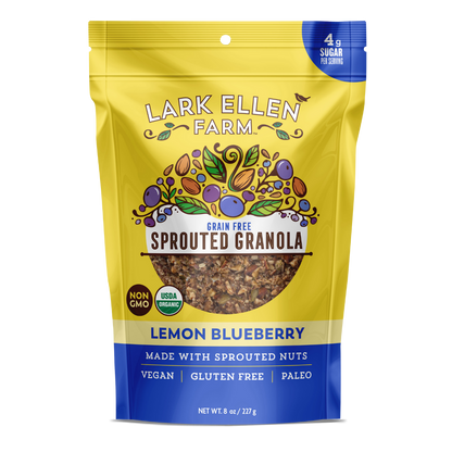 Lemon Blueberry Sprouted Granola (Grain-Free)