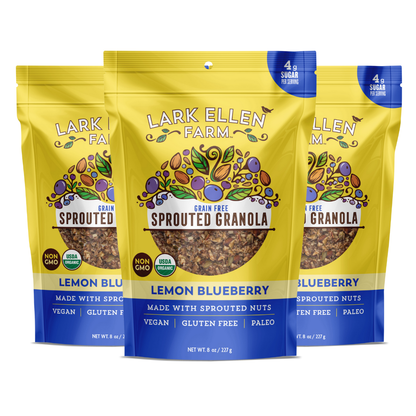 Lemon Blueberry Sprouted Granola (Grain-Free)