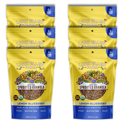 Lemon Blueberry Sprouted Granola (Grain-Free)