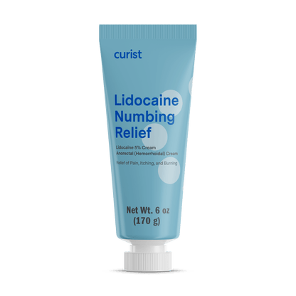 Numbing Lidocaine Cream 5%, 6 oz by Curist