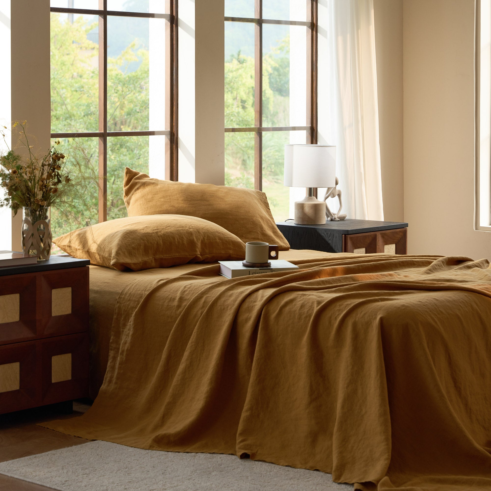 LuxeWeave Linen Sheet Set