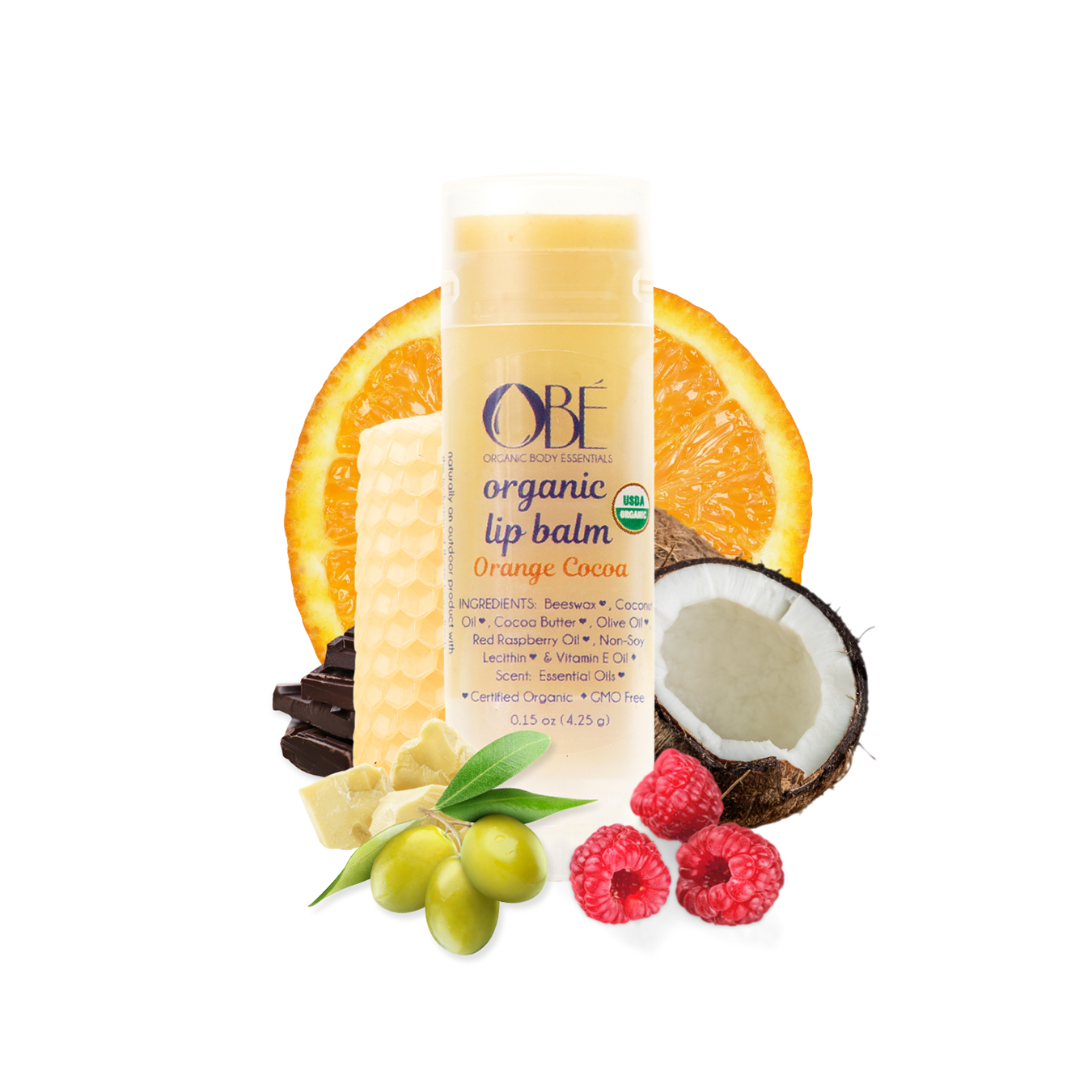 Organic Lip Balm - Orange Cocoa