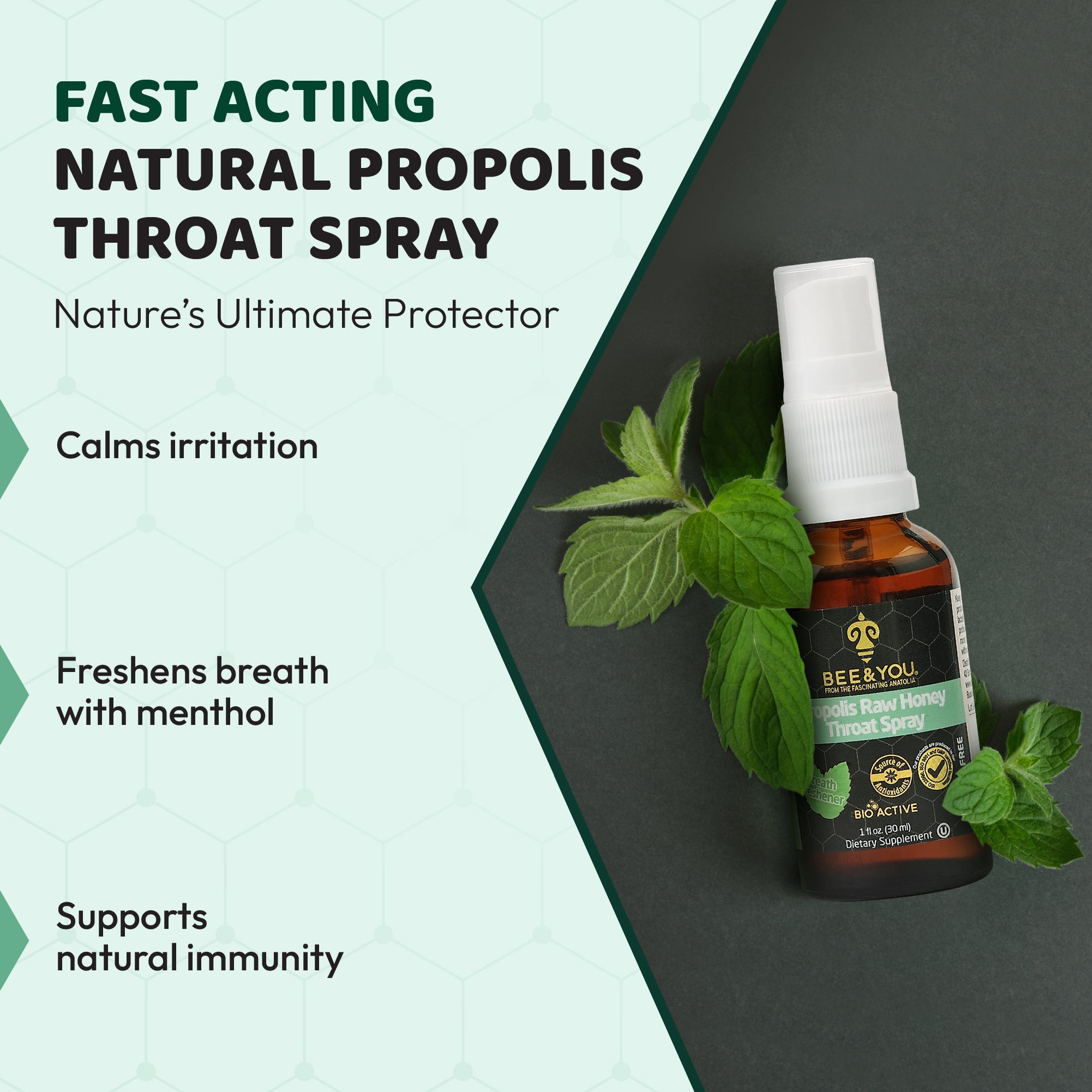Propolis+Raw Honey Throat Spray