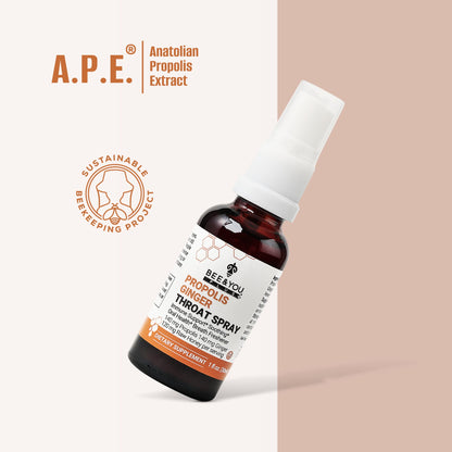 Propolis+Ginger+Raw Honey Throat Spray