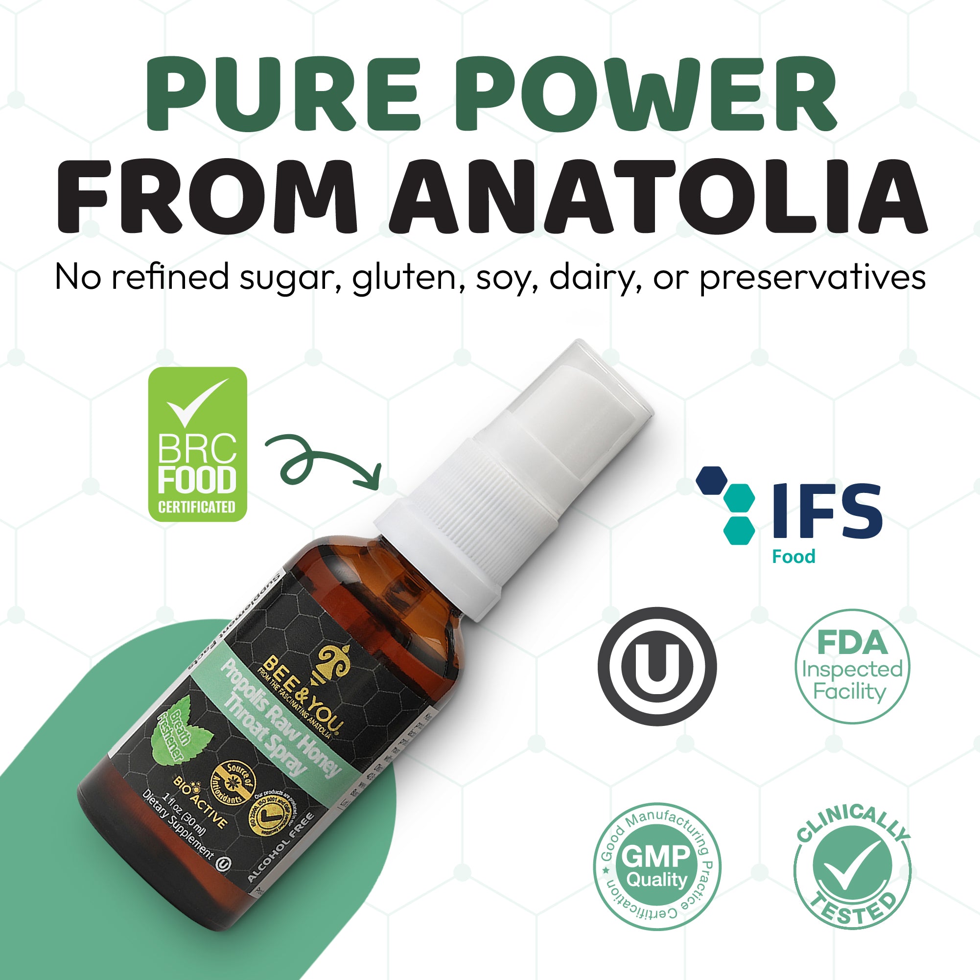 Propolis+Raw Honey Throat Spray