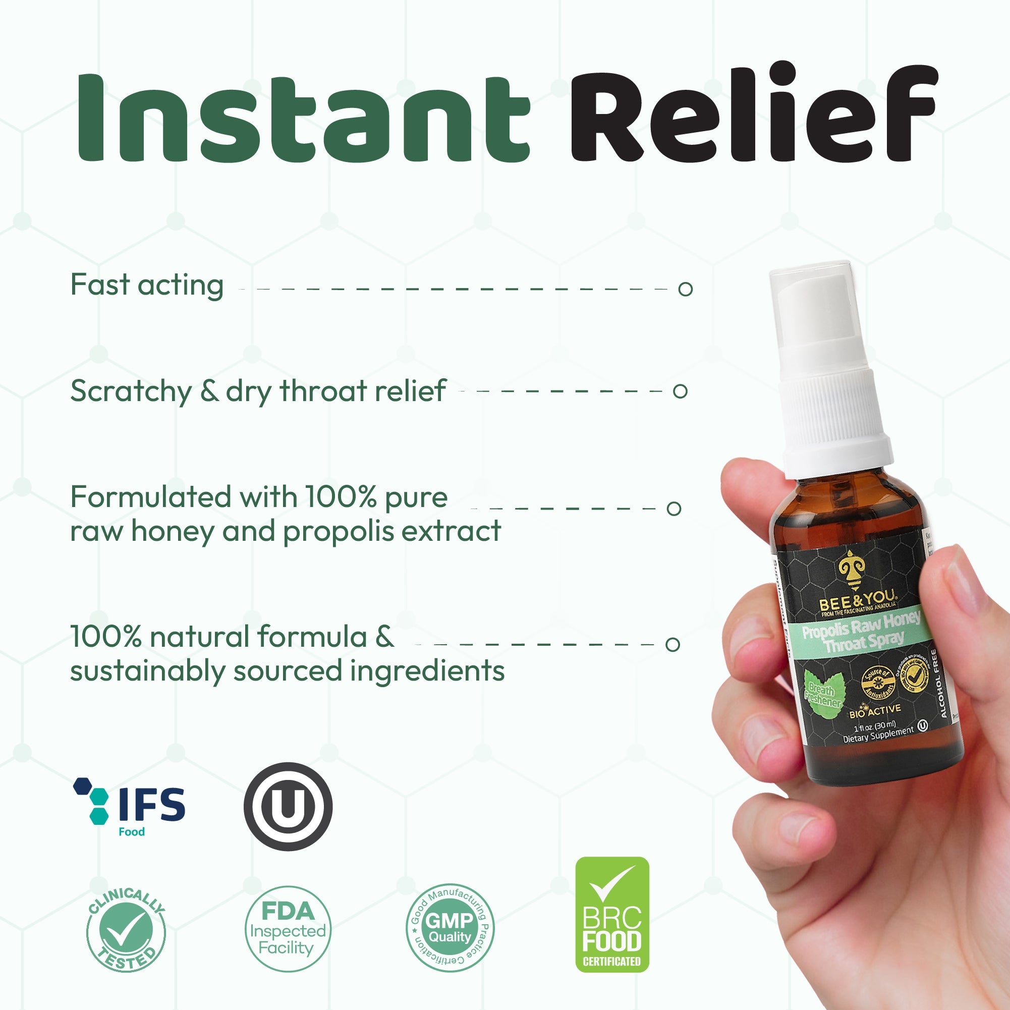 Propolis+Raw Honey Throat Spray